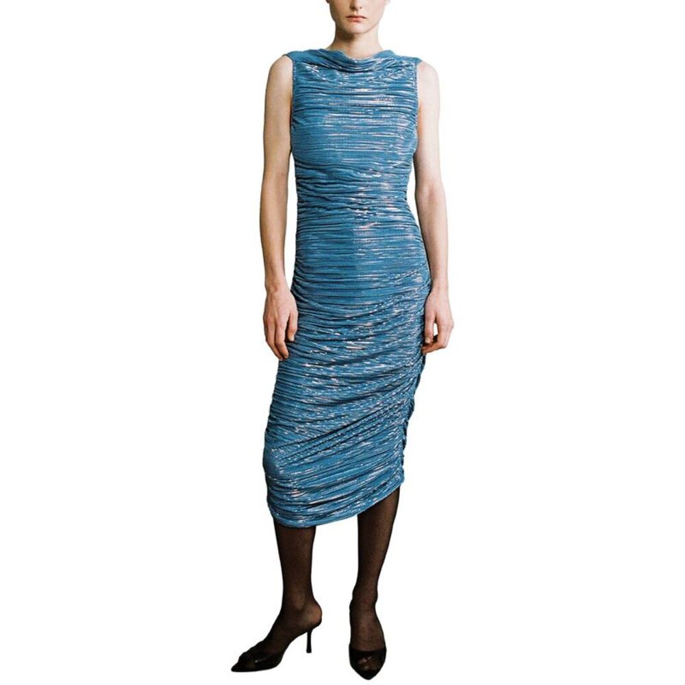 Sabina Musayev Womens Supernova Midi Dress, Blue
